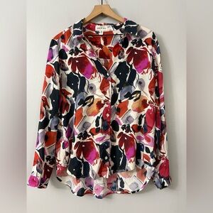 Anthropologie Cloth & Stone Floral Button Down Top